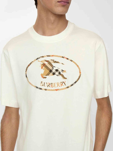 Burberry Hombre Barcelona Camiseta Cuello Redondo color Marfil sku 553-004766 01 - Foto 3