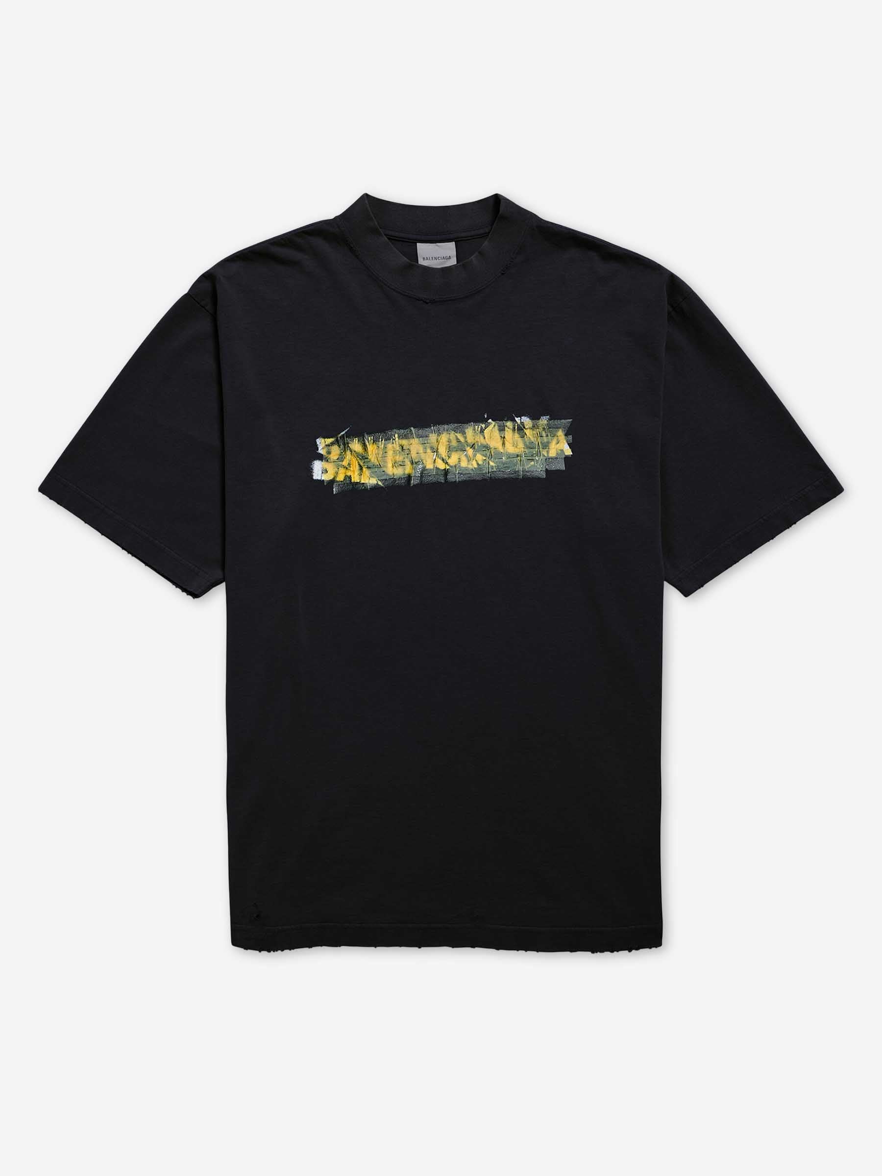 Balenciaga Mujer Barcelona Camiseta Messy Spray color Negro sku 553-004781 01 - Foto 1
