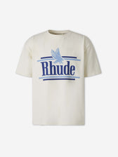 Rhude Hombre Barcelona Camiseta Cuello Redondo color Marfil sku 553-004791 01 - Foto 1
