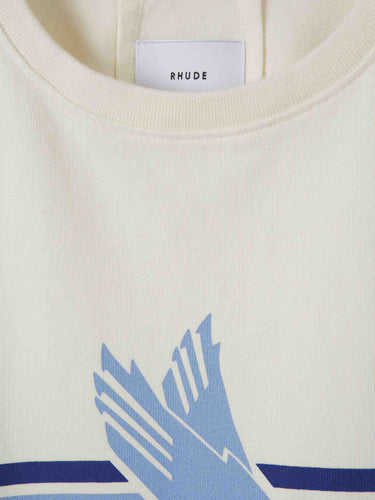 Rhude Hombre Barcelona Camiseta Cuello Redondo color Marfil sku 553-004791 01 - Foto 3
