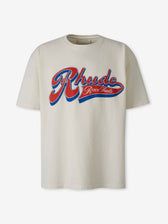 Rhude Hombre Barcelona Camiseta Cuello Redondo color Marfil sku 553-004795 01 - Foto 1