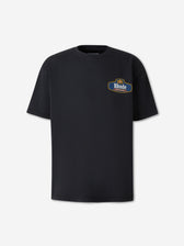 Rhude Hombre Barcelona Camiseta Cuello Redondo color Azul Noche sku 553-004796 01 - Foto 1