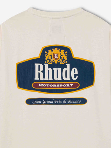 Rhude Hombre Barcelona Camiseta Cuello Redondo color Marfil sku 553-004796 02 - Foto 3