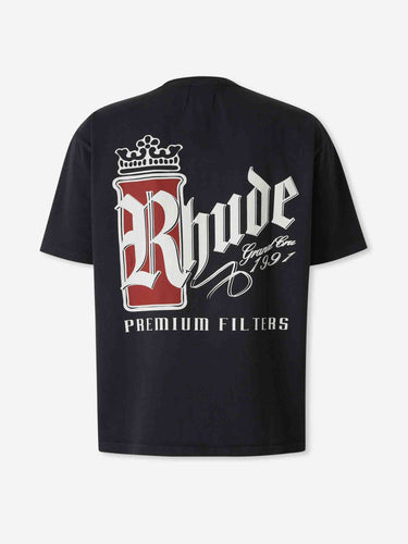 Rhude Hombre Barcelona Camiseta Cuello Redondo color Negro sku 553-004797 01 - Foto 2