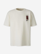 Rhude Hombre Barcelona Camiseta Cuello Redondo color Marfil sku 553-004797 02 - Foto 1