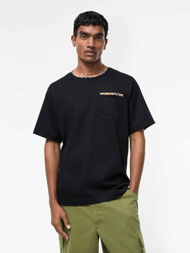 Burberry Hombre Barcelona Camiseta Cuello Redondo color Negro sku 553-004803 01 - Foto 2