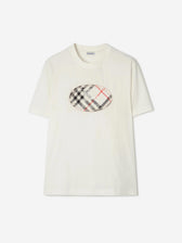 Burberry Hombre Barcelona Camiseta Knight Stamp Check color Marfil sku 553-004805 01 - Foto 1