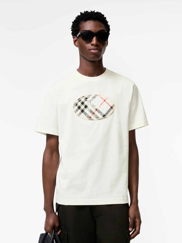 Burberry Hombre Barcelona Camiseta Knight Stamp Check color Marfil sku 553-004805 01 - Foto 2