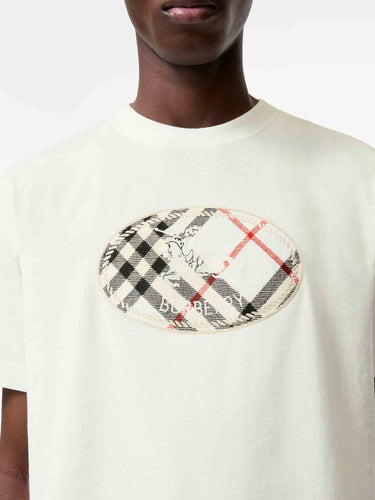 Burberry Hombre Barcelona Camiseta Knight Stamp Check color Marfil sku 553-004805 01 - Foto 3
