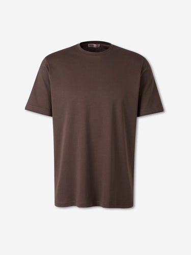 Herno Hombre Barcelona Camiseta Lisa Algodón color Marrón Oscuro sku 553-004813 02 - Foto 1