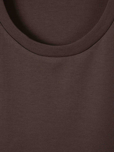 Herno Hombre Barcelona Camiseta Lisa Algodón color Marrón Oscuro sku 553-004813 02 - Foto 3