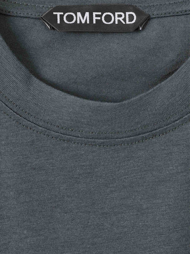 Tom Ford Hombre Barcelona Camiseta Manga Corta color Verde Oscuro sku 553-004815 04 - Foto 3