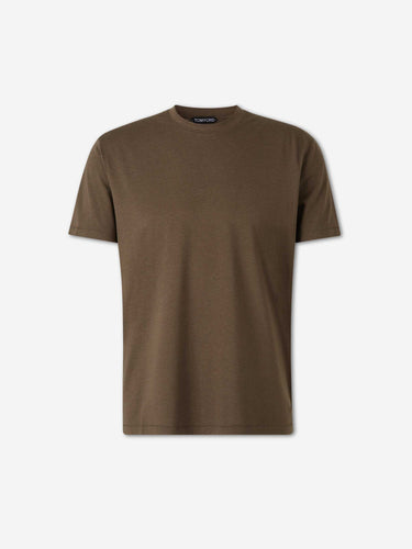 Tom Ford Hombre Barcelona Camiseta Manga Corta color Verde Militar sku 553-004815 05 - Foto 1