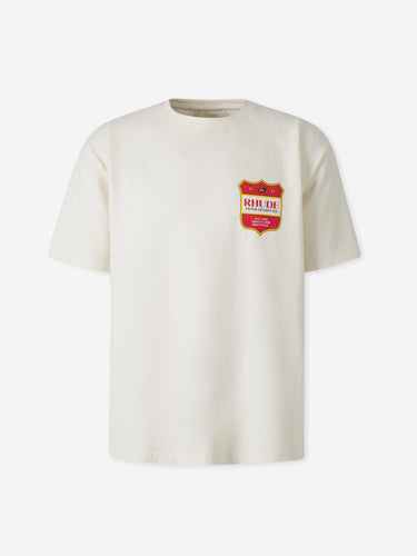 Rhude Hombre Barcelona Camiseta Cuello Redondo color Marfil sku 553-004817 01 - Foto 1