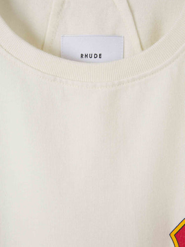 Rhude Hombre Barcelona Camiseta Cuello Redondo color Marfil sku 553-004817 01 - Foto 3