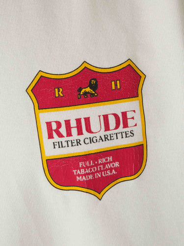 Rhude Hombre Barcelona Camiseta Cuello Redondo color Marfil sku 553-004817 01 - Foto 4