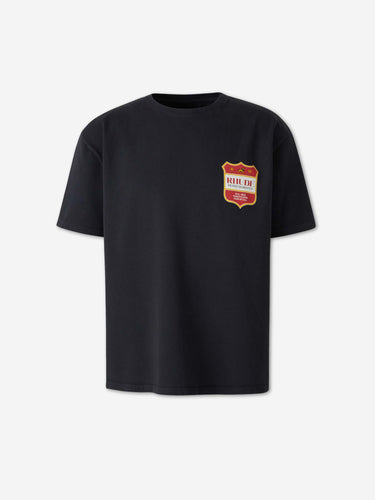 Rhude Hombre Barcelona Camiseta Cuello Redondo color Negro sku 553-004817 02 - Foto 1