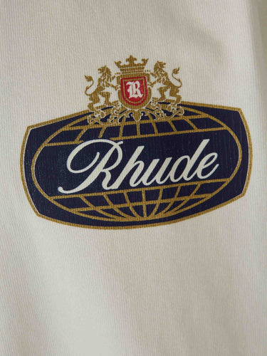 Rhude Hombre Barcelona Camiseta Cuello Redondo color Marfil sku 553-004818 01 - Foto 4