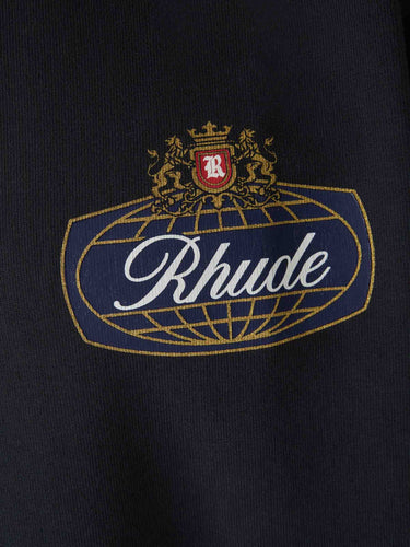 Rhude Hombre Barcelona Camiseta Cuello Redondo color Negro sku 553-004818 02 - Foto 4