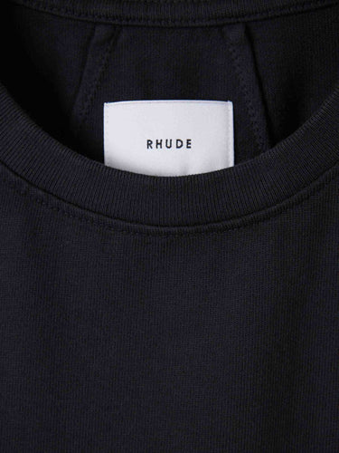 Rhude Hombre Barcelona Camiseta Algodón Logo color Negro sku 553-004820 01 - Foto 3