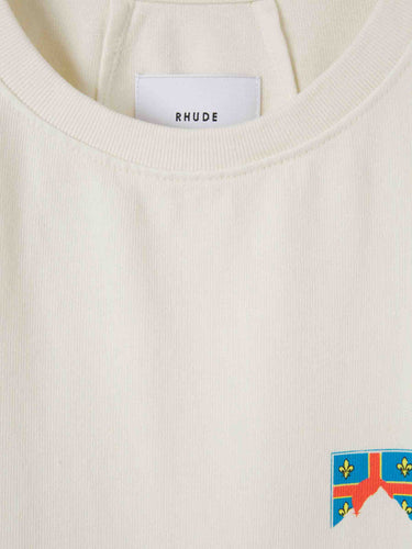 Rhude Hombre Barcelona Camiseta Cuello Redondo color Marfil sku 553-004821 01 - Foto 3