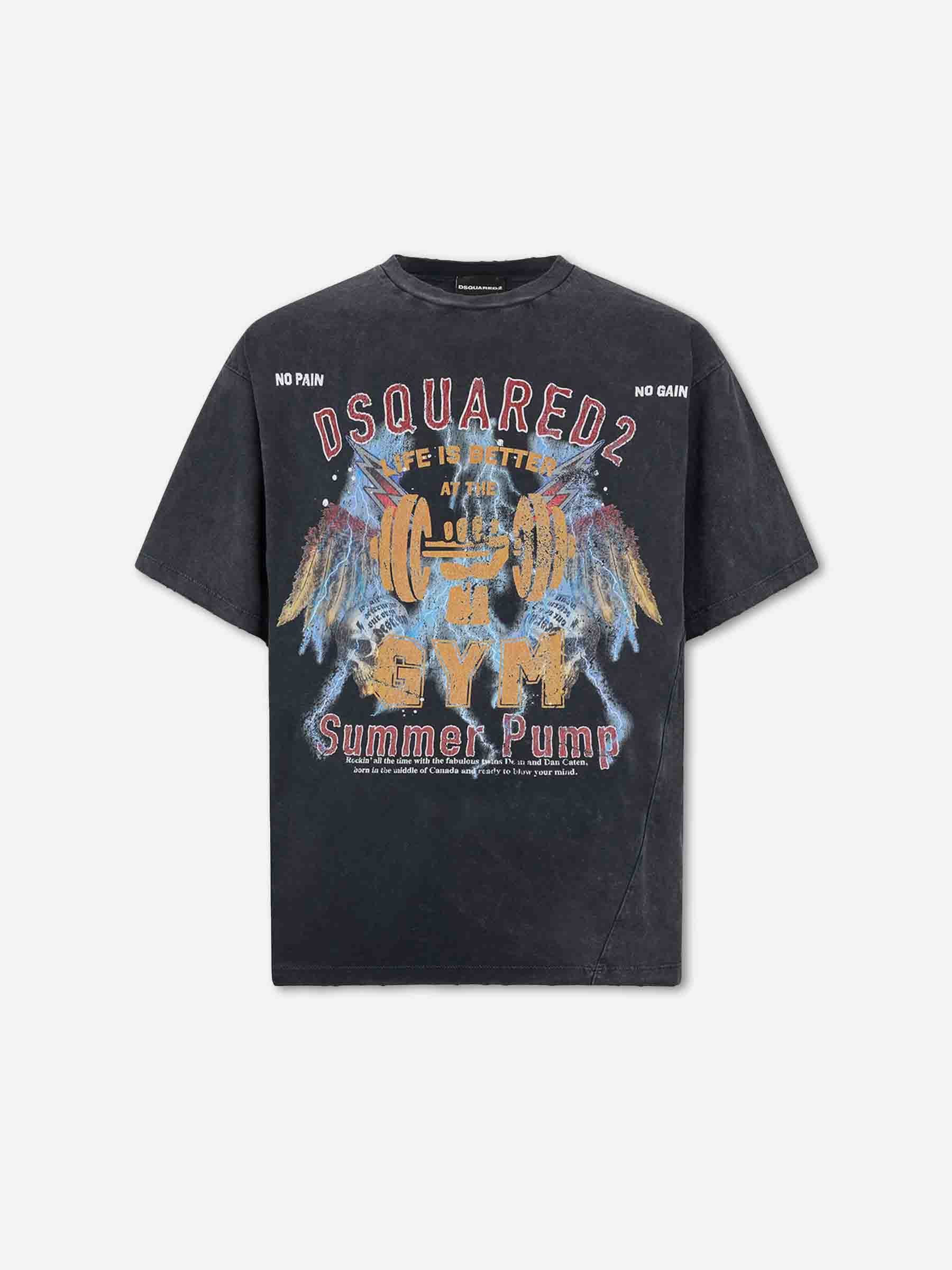 Dsquared2 Hombre Barcelona Camiseta Efecto Lavado color Negro sku 553-004826 01 - Foto 1
