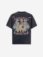 Dsquared2 Hombre Barcelona Camiseta Efecto Lavado color Negro sku 553-004826 01 - Foto 1