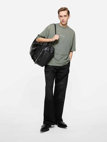 Acne Studios Hombre Barcelona Camiseta Efecto Desgastado color Verde Manzana sku 553-004830 01 - Foto 2