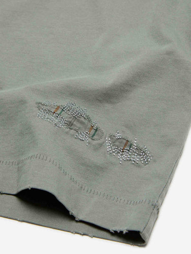 Acne Studios Hombre Barcelona Camiseta Efecto Desgastado color Verde Manzana sku 553-004830 01 - Foto 4