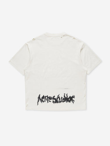 Acne Studios Hombre Barcelona Camiseta Logo color Marfil sku 553-004831 01 - Foto 3