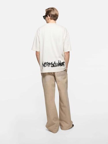 Acne Studios Hombre Barcelona Camiseta Logo color Marfil sku 553-004831 01 - Foto 4