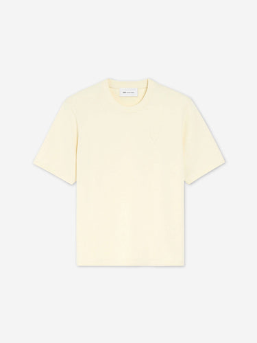 Ami Paris Hombre Barcelona Camiseta Logo Algodón color Crema sku 553-004832 01 - Foto 1