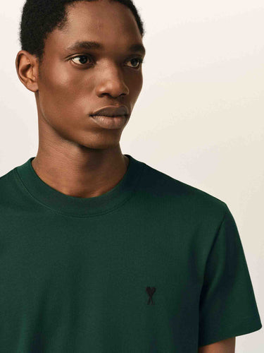 Ami Paris Hombre Barcelona Camiseta Manga Corta color Verde Jungla sku 553-004834 03 - Foto 4