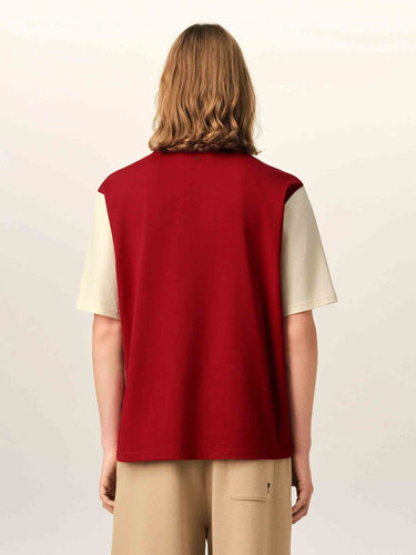 Ami Paris Hombre Barcelona Camiseta Bordado Algodón color Rojo sku 553-004836 01 - Foto 3