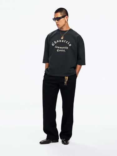 Willy Chavarria Hombre Barcelona Camiseta Manga Corta color Negro sku 553-004839 01 - Foto 1
