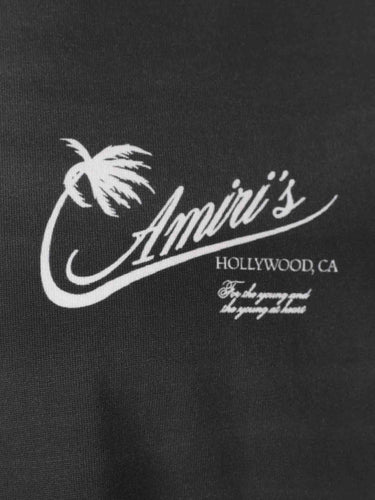 Amiri Hombre Barcelona Camiseta Cuello Redondo color Negro sku 553-004852 01 - Foto 3
