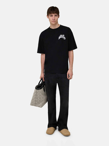 Amiri Hombre Barcelona Camiseta Logo Manga Corta color Negro sku 553-004853 01 - Foto 2