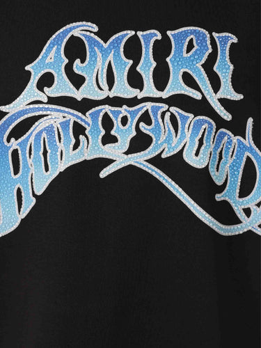 Amiri Hombre Barcelona Camiseta Logo Pedreria color Negro sku 553-004859 01 - Foto 3