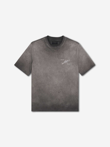Amiri Hombre Barcelona Camiseta Logo Manga Corta color Gris Antracita sku 553-004860 01 - Foto 1