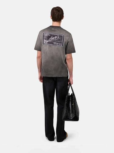 Amiri Hombre Barcelona Camiseta Logo Manga Corta color Gris Antracita sku 553-004860 01 - Foto 3