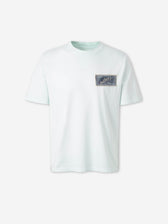 Amiri Hombre Barcelona Camiseta Logo Manga Corta color Verde Menta sku 553-004860 02 - Foto 1