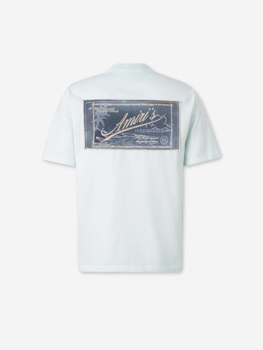 Amiri Hombre Barcelona Camiseta Logo Manga Corta color Verde Menta sku 553-004860 02 - Foto 2