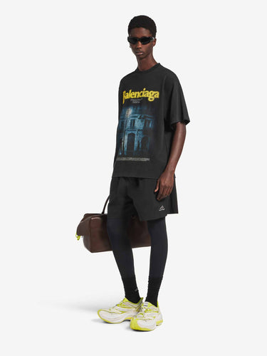 Balenciaga Hombre Barcelona Camiseta The Address color Negro sku 553-004870 01 - Foto 2