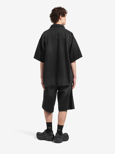 Balenciaga Hombre Barcelona Camisa Denim Capas color Negro sku 553-004872 01 - Foto 3