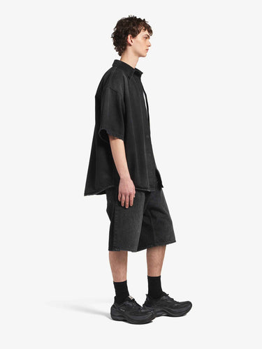 Balenciaga Hombre Barcelona Camisa Denim Capas color Negro sku 553-004872 01 - Foto 5