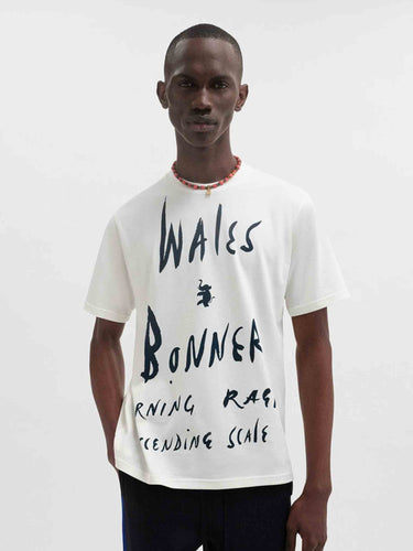 Wales Bonner Hombre Barcelona Camiseta Manga Corta color Blanco Y Negro sku 553-004873 01 - Foto 1