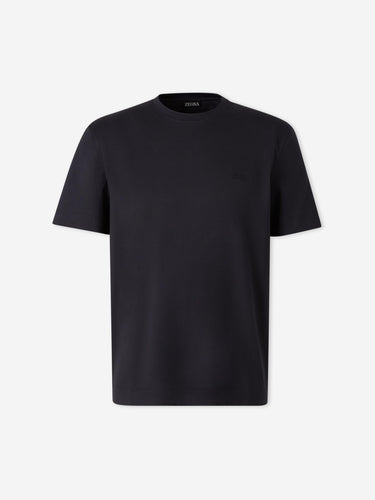 Zegna Hombre Barcelona Camiseta Manga Corta color Azul Noche sku 553-004874 02 - Foto 1
