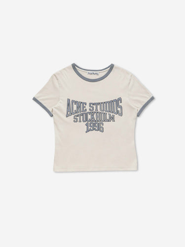 Acne Studios Hombre Barcelona Camiseta Logo color Marfil sku 553-004882 01 - Foto 1