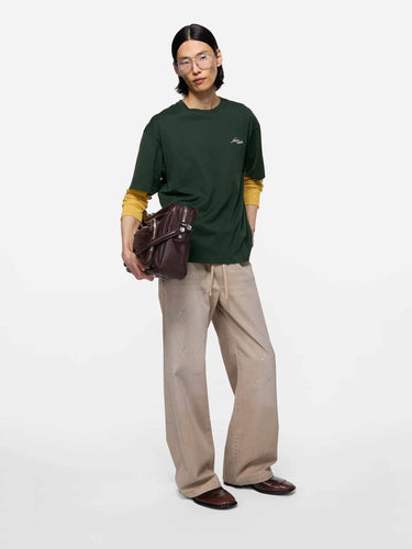 Acne Studios Hombre Barcelona Camiseta Logo color Verde Oscuro sku 553-004885 01 - Foto 2