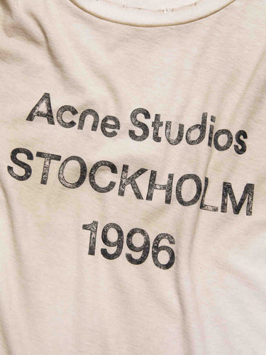 Acne Studios Hombre Barcelona Camiseta Estampado 1996 color Blanco sku 553-004887 01 - Foto 4